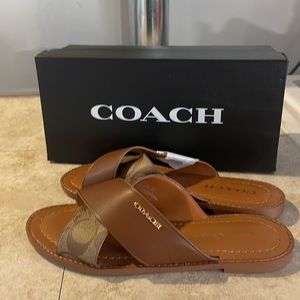 NWT Coach Hilda leather sandals